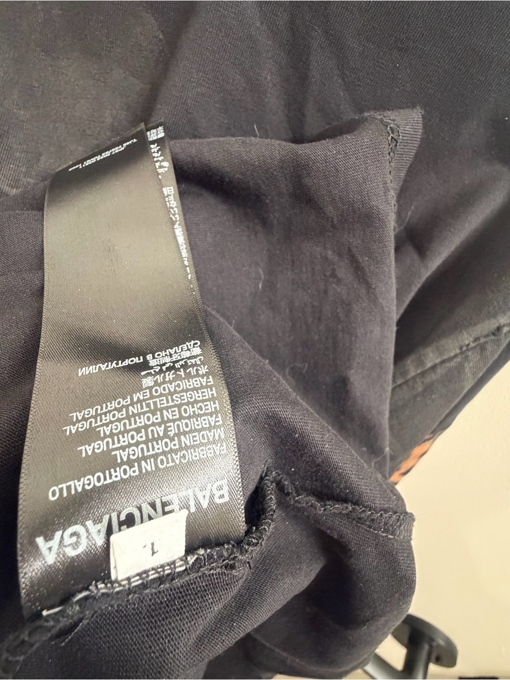 Balenciaga Black Heavy Metal Long Sleeve T Shirt Size Medium - Picture 7 of 7